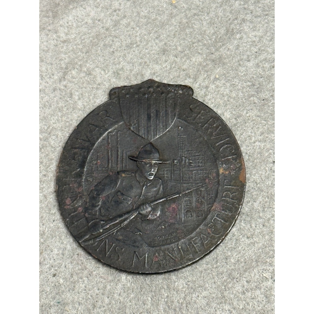 ANTIQUE WINCHESTER WW I WAR SERVICE MUNITIONS MANUFACTURE BADGE